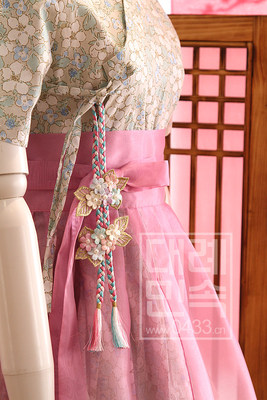 生活韩服腰部挂件 包挂件 车挂 立体花韩服裙子挂件H-P01232