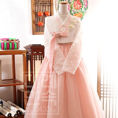 韩国进口新娘结婚亮片绣花礼服