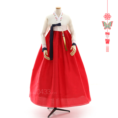 朝鲜族新娘结婚韩国女士礼服