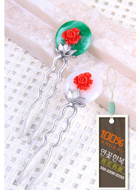 韩国原装进口进口头饰/新娘婚礼盘头旁叉/装饰头叉/发饰/H-P02795