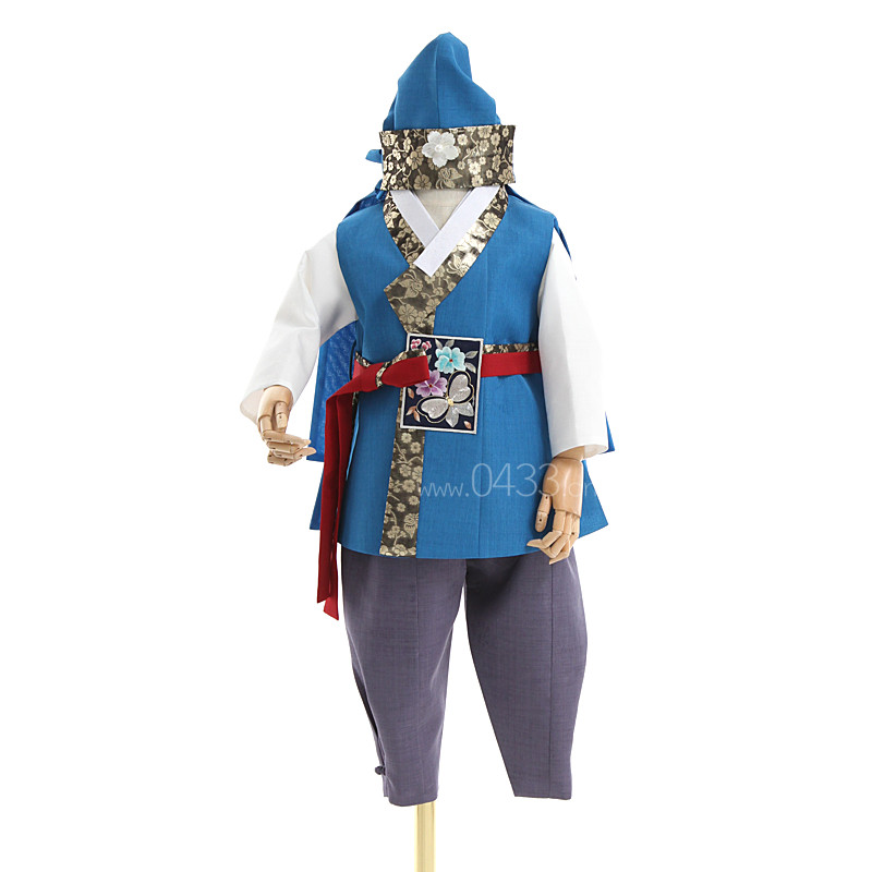 韩国男童儿童韩服朝鲜服装男宝宝一周岁生日礼服王子韩服E10306