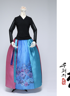 朝鲜族练功服napu3色9开+beboer2色6开+3层腰裙U26703