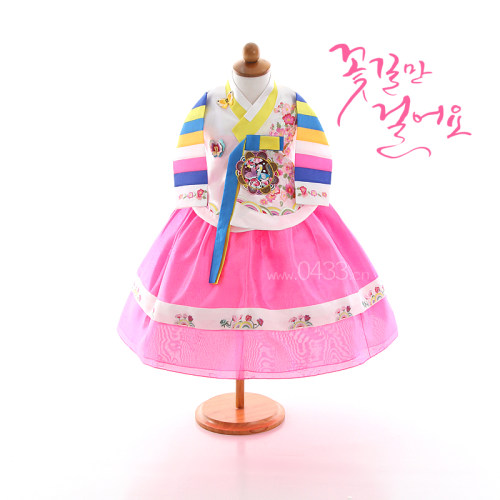 女孩演出服女孩朝鲜舞蹈宫廷传统