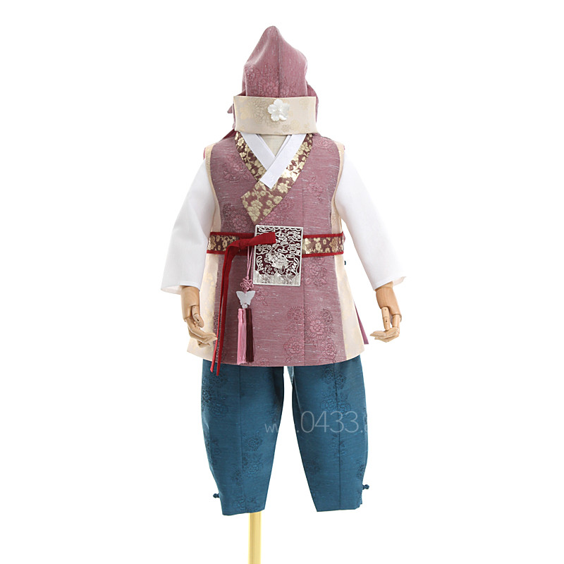 韩国男童儿童韩服朝鲜服装男宝宝一周岁生日礼服王子韩服E10307