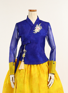 朝鲜族平时穿的生活韩服改良韩服moxi上衣和裙子S24087