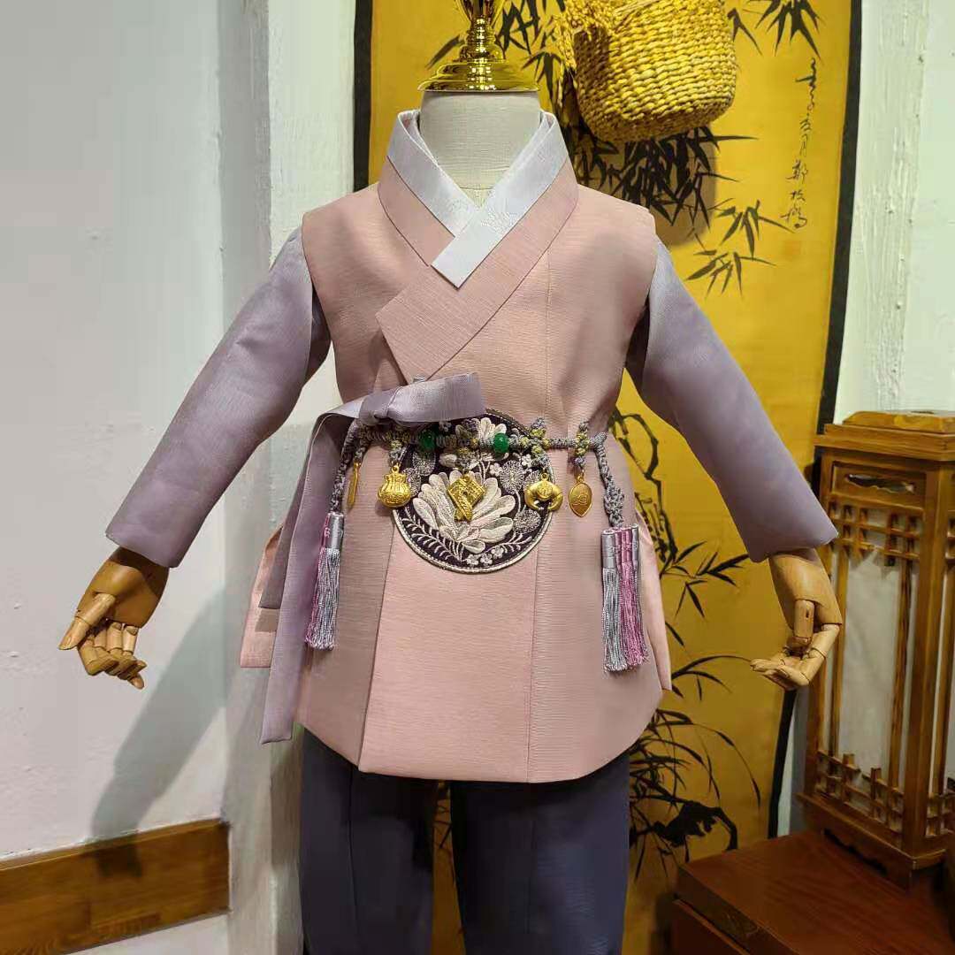 生日腰绳 男宝宝儿童韩服腰带装饰腰带（是腰绳的价格）H-P11171