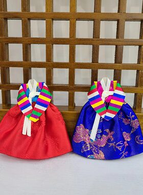 韩国原装进口小彩条韩服冰箱贴婚礼赠品礼品手工艺品H-P01911-7