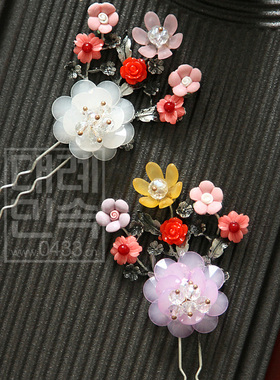 韩国原装进口头饰新娘婚礼盘头旁叉装饰头叉H-P03339