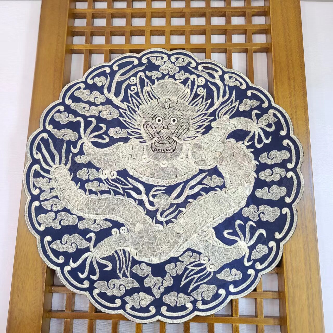 绣花补片胸花王世子大袍胸前绣片直径29cmH-绣22005