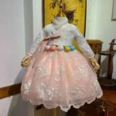 韩国女童儿童韩服朝鲜服装 E111176 女孩舞蹈演出服生日庆典礼服H