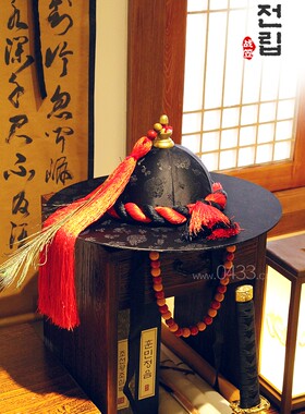 古代舞台演出道具将军帽