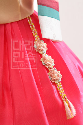 女童韩服挂件点缀装饰品儿童服装走秀舞台表演立体绣花挂饰P11204