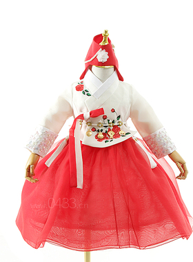 女童孩公主朝鲜族儿童生日宴韩服舞台演出走秀飘逸韩服H-E22037