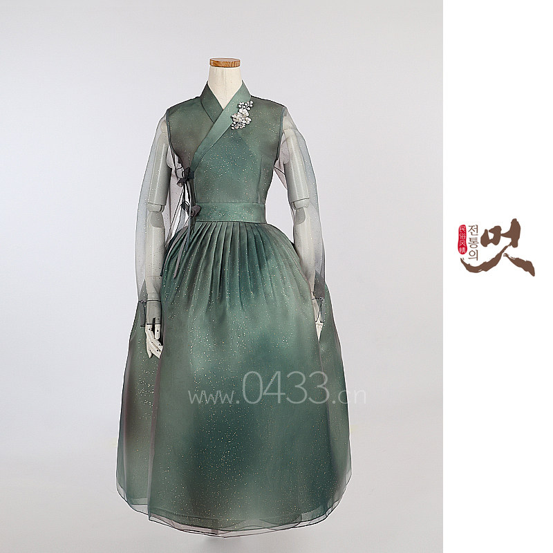 新生活韩服连衣裙春夏季新款长裙少女收腰气质甜美公主裙H-L24001