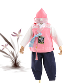 韩国宫廷传统男童韩服朝鲜族男宝宝一周岁生日礼服儿童韩服E10279