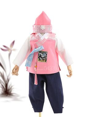 韩国宫廷传统男童韩服朝鲜族男宝宝一周岁生日礼服儿童韩服E10279