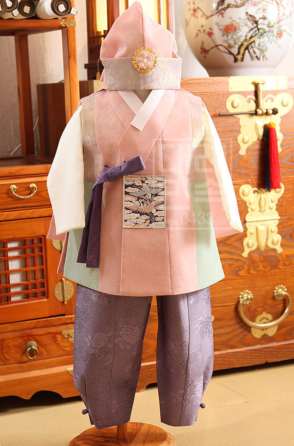 韩国宫廷传统男童韩服朝鲜族男宝宝一周岁生日礼服儿童韩服E01290