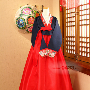 韩国原装进口婚礼敬酒韩服/结婚传统韩服/新娘韩服/H-X01090