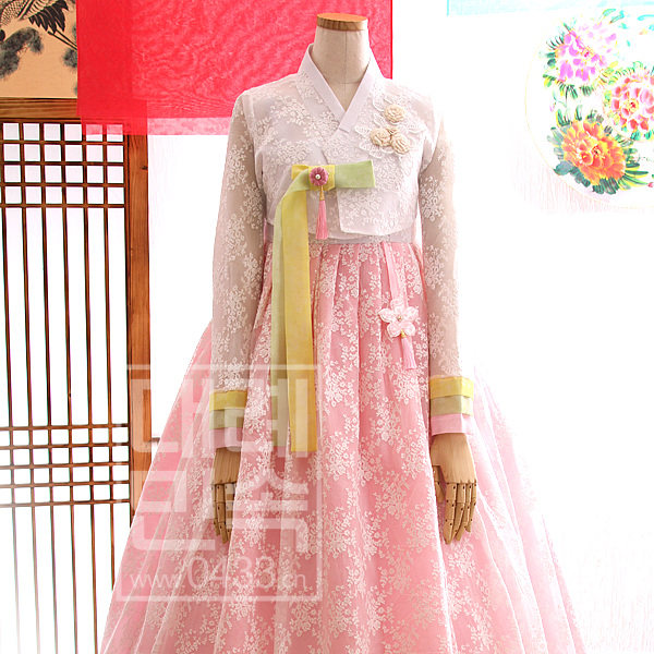 韩国进口新娘婚礼敬酒雷丝韩服/H-X05022