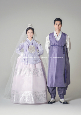 男士婚礼新郎舞台韩服/韩国进口面料/朝鲜族传统服装/H-M01830