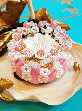 韩国原装进口阿西发绳婚礼头饰舞台演出发饰高发箍H-P03456