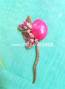 韩国原装进韩服头饰/韩服假发旁叉/H-P02607