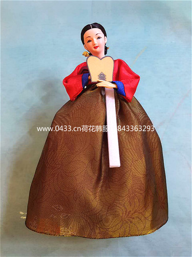 韩国进口传统人偶/韩服娃娃/韩国料理店摆设品/贵夫人/H-P07818