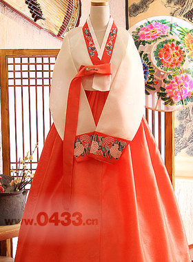 韩国原装进口面料 新娘 敬酒 迎宾 传统韩服 H-X01064