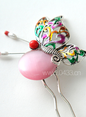 韩国原装进口新娘头饰/装饰发饰/韩服旁叉/舞台演出头饰H-P01775