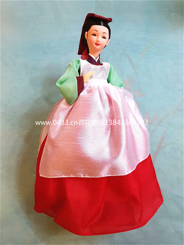 韩国原装进口医女韩服人偶/摆设品/韩国传统工艺品/正品/H-P07760