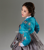 W02016 韩国进口原版 973 朝鲜族民族服装 手绣韩服 婚礼妈妈韩服