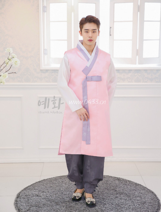 男士婚礼新郎舞台韩服/韩国进口面料/朝鲜族传统服装/H-M01900