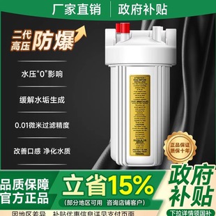 大白瓶前置过滤器家用胖蓝瓶自来水10寸全屋商用大流量滤芯净水器