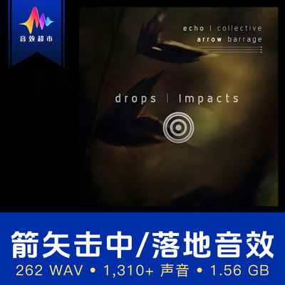 射箭撞击/箭杆落地音效 echo  collective - Drops And Impacts
