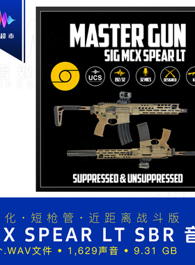 轻量化MCX Spear音效  Aftertouch Audio - SIG MCX Spear LT SBR