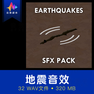 自然灾害地震物品晃动震颤音效 Sound Armoury Earthquakes