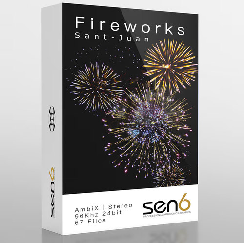 烟花表演焰火秀环绕声音效 Sen6 Fireworks Sant Juan Barcelona
