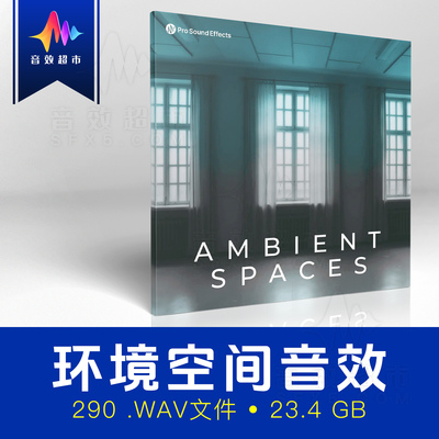 房间脉冲响应/卷积混响音效 Pro Sound Effects Ambient Spaces