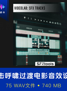 快速剪辑视频预告片广告音效 SFXtools ST101 VideoLab Fast Cuts