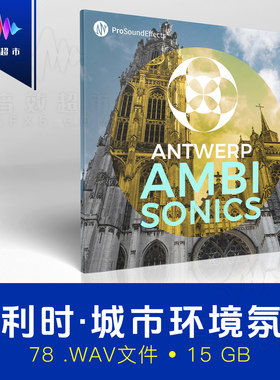 比利时安特卫普城市环境声Pro Sound Effects Antwerp Ambisonics
