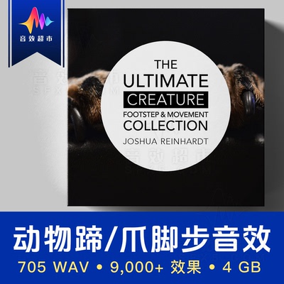 各种动物爪子足迹脚步声运动音效