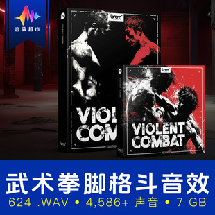 武术拳脚近身格斗功夫格挡掌风音效 BOOM Library Violent Combat