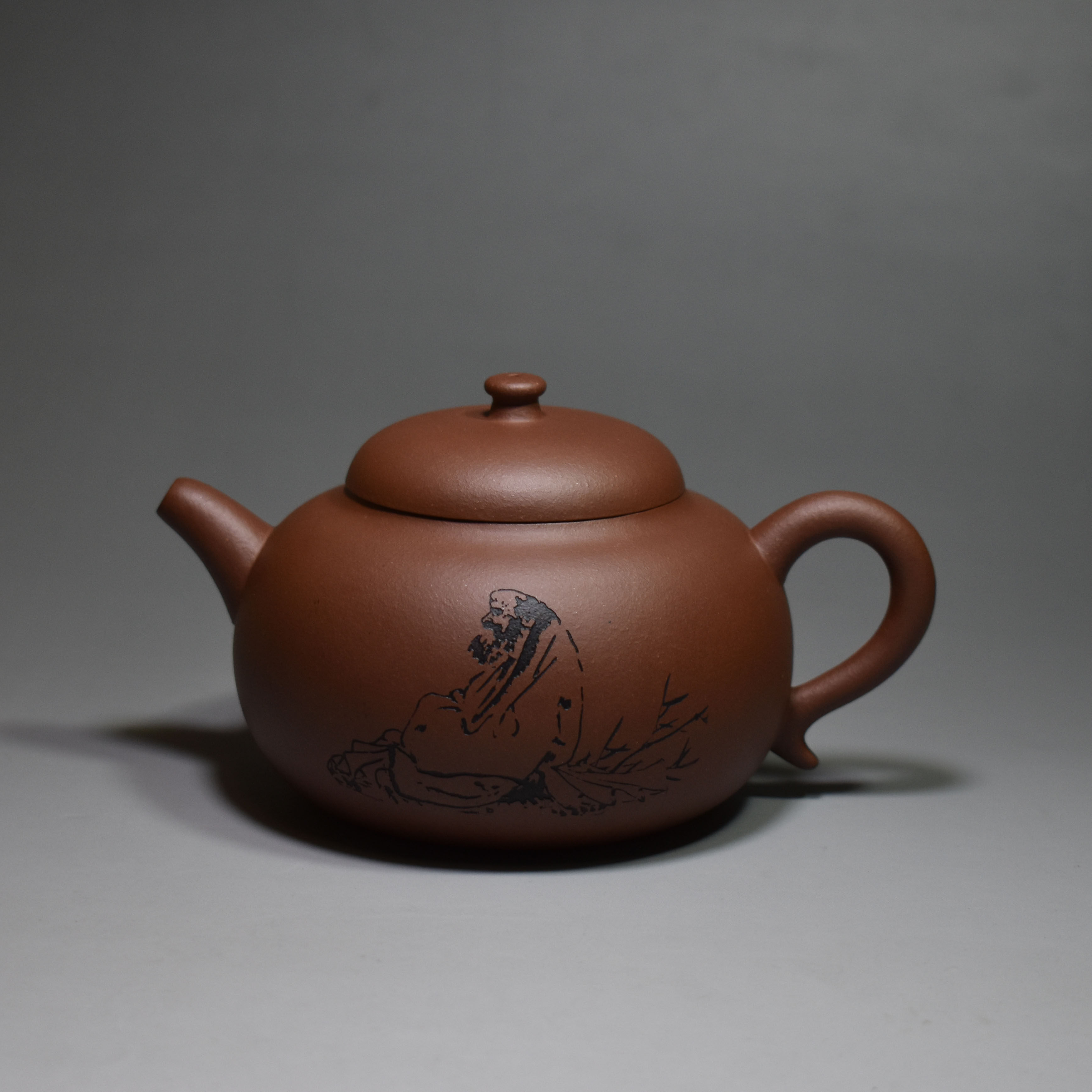 老缶紫砂250cc宜兴原矿纯手工紫砂茶壶茶具 问道中槽清原创中式