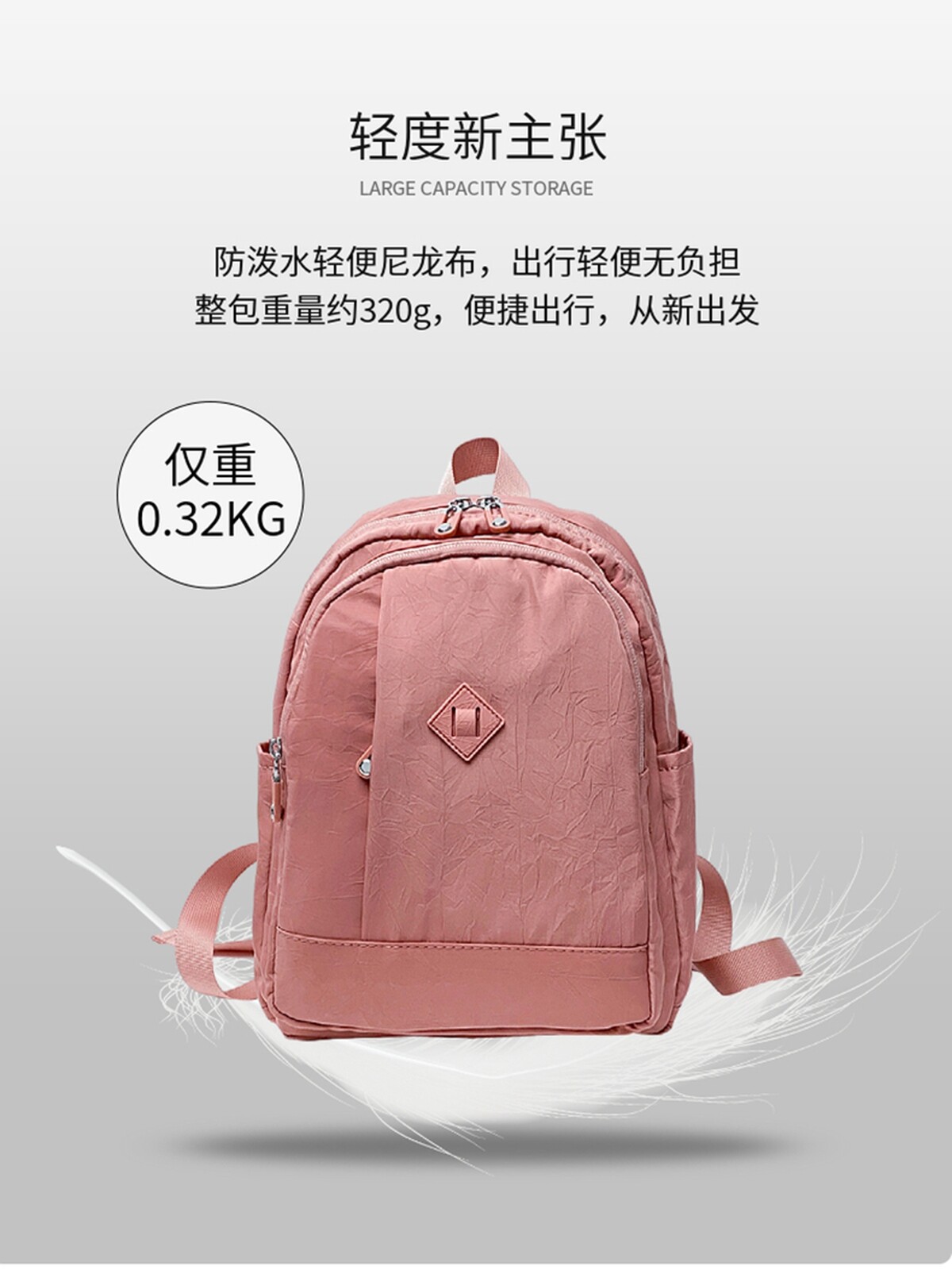 CASUAL AND VERSATILE SCHOOL BAG WOMENS SMALL HAND-HELD STUDENT BACKPACK TRAVEL BACKPACK LARGE CAPACITY INS TRAVEL CANVAS BAG