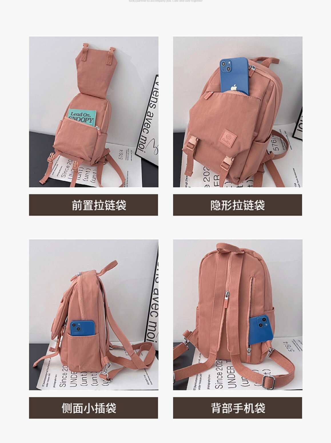SMALL BAG CROSS-BODY BAG NEW CASUAL VERSATILE SIMPLE SCHOOL BAG WOMENS SMALL AND VERSATILE STUDENT BACKPACK