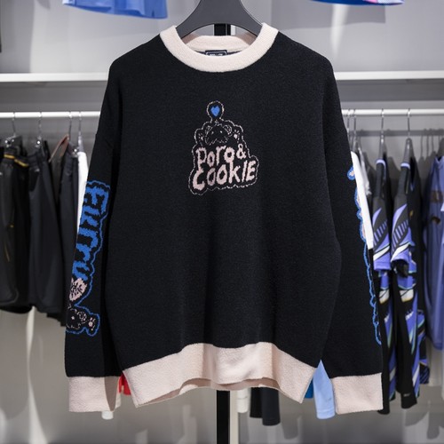 李宁套头无帽编织衫保暖