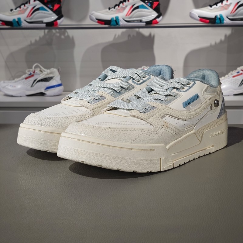 李宁001 BTC PRM休闲鞋2023新款日进斗金女子经典运动鞋AGCT004