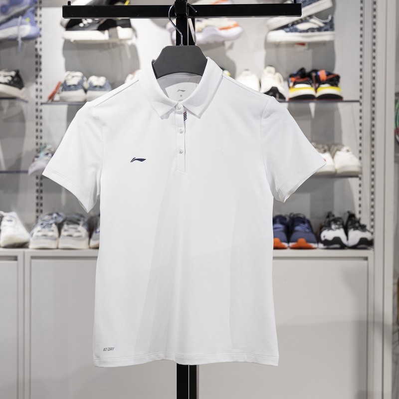 李宁短袖POLO衫女子2025新款团购系列夏季速干透气翻领T恤APLV136,运动服/休闲服装,运动POLO衫,淘宝优惠券,粉丝福利购,淘宝优惠卷