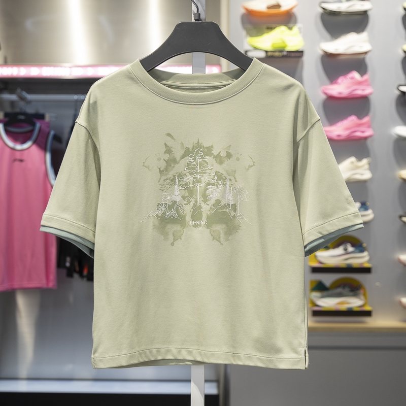 李宁短袖女子吸湿排汗T恤