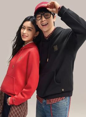 正品李宁卫衣日进斗金系列2026春季男女同款连帽套头卫衣AWDW111